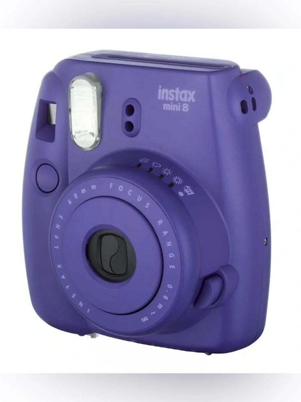Fujifilm instax mini 8 Instant Camera in Purple, glossy film,case,view finder